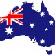Australia Map Flag