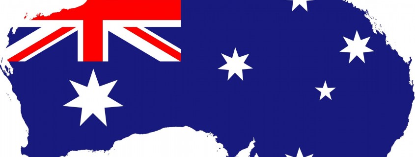 Australia Map Flag